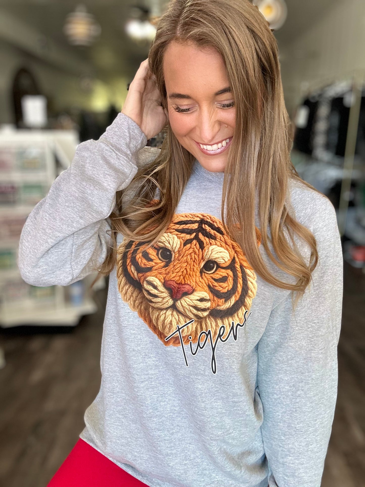 PREORDER Tigers Faux Yarn Crewneck