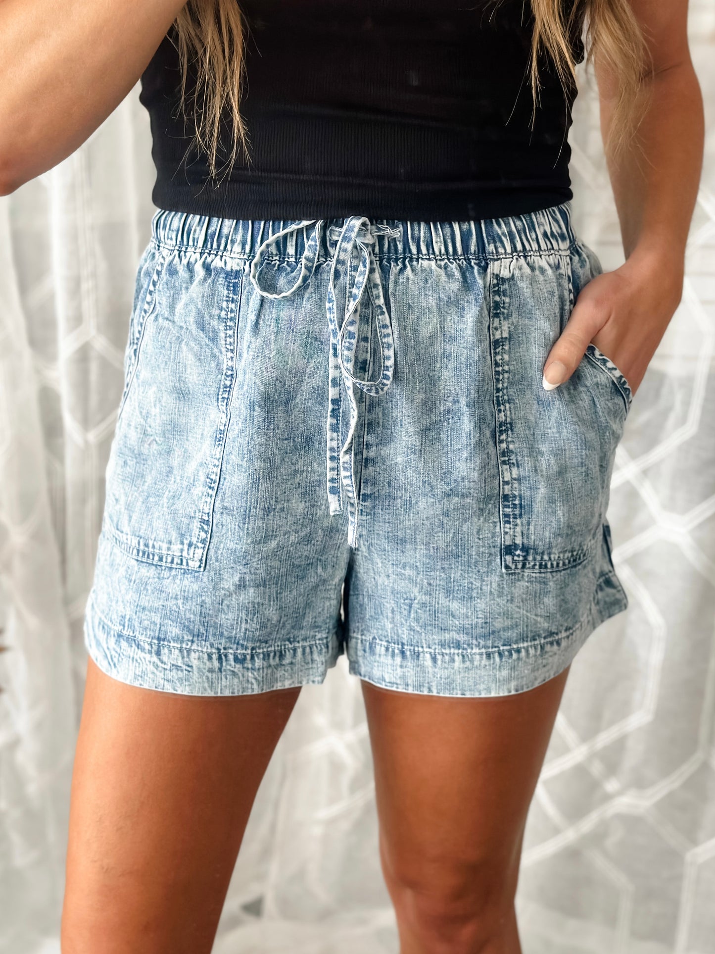 Gia Washed Tencel Shorts