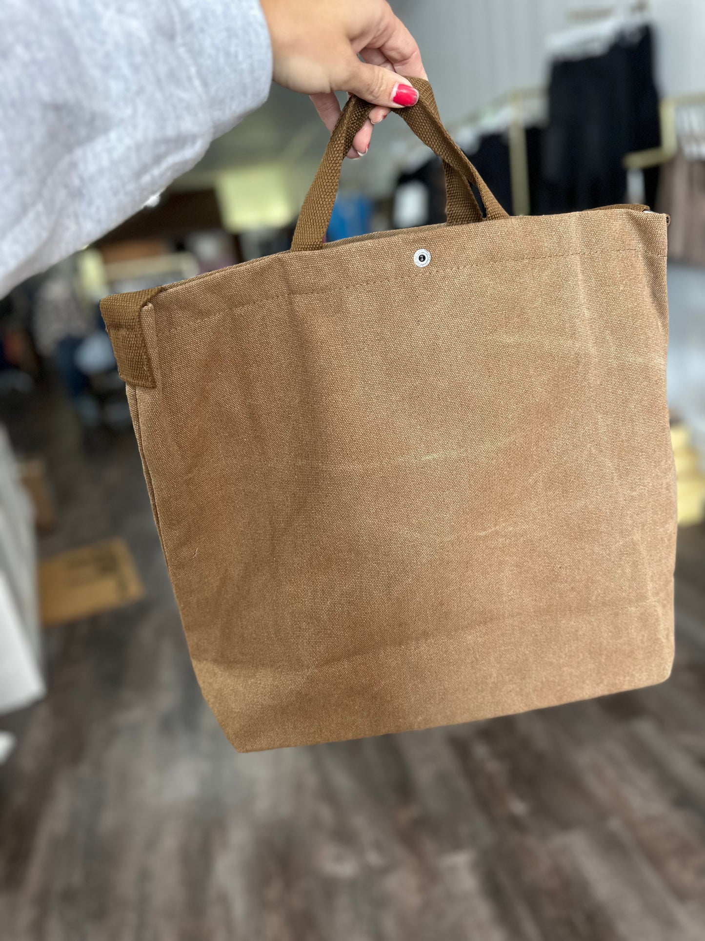 Tote Bag Canvas Bag - Camel