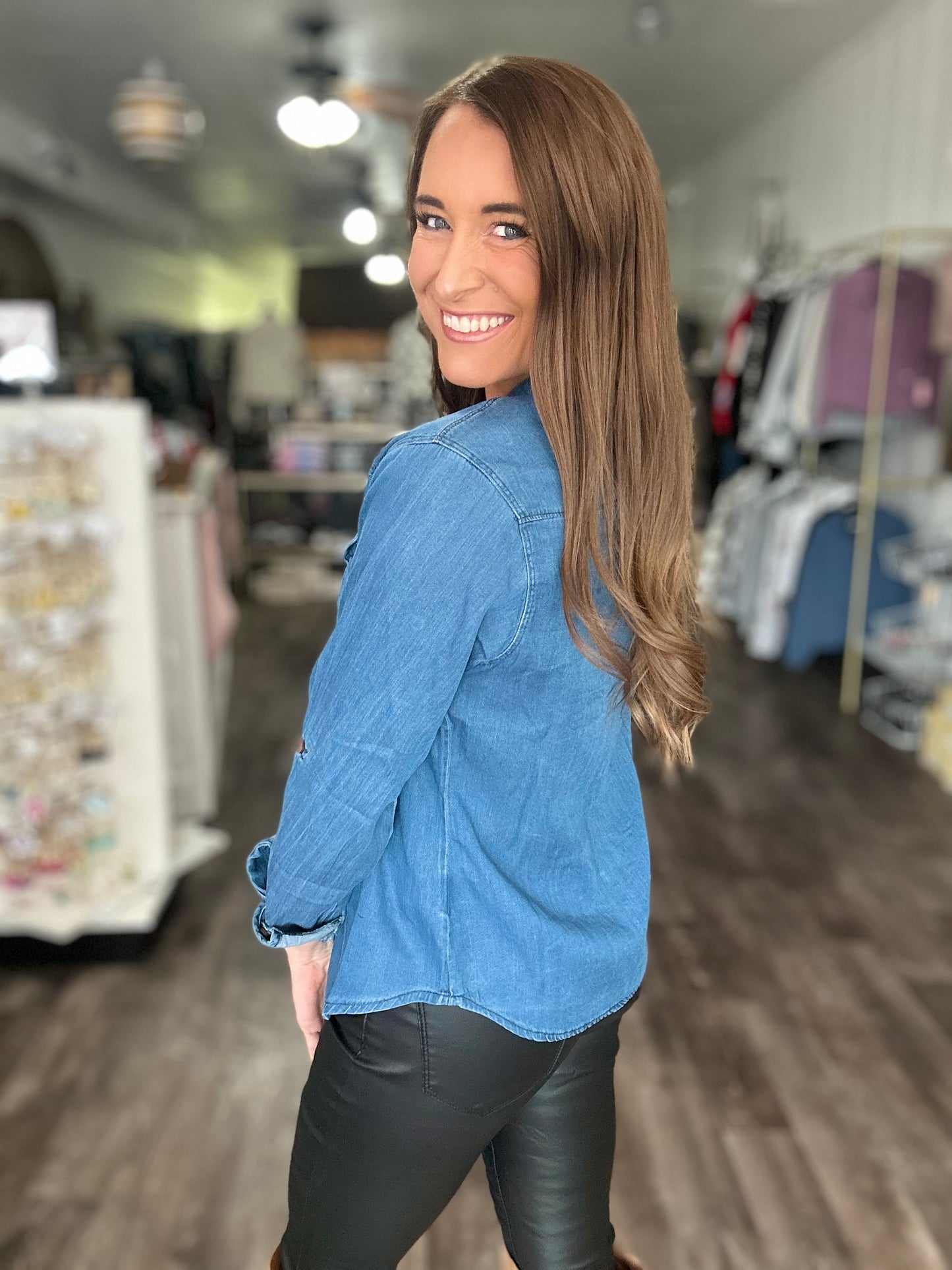 Dream On Denim Button Down