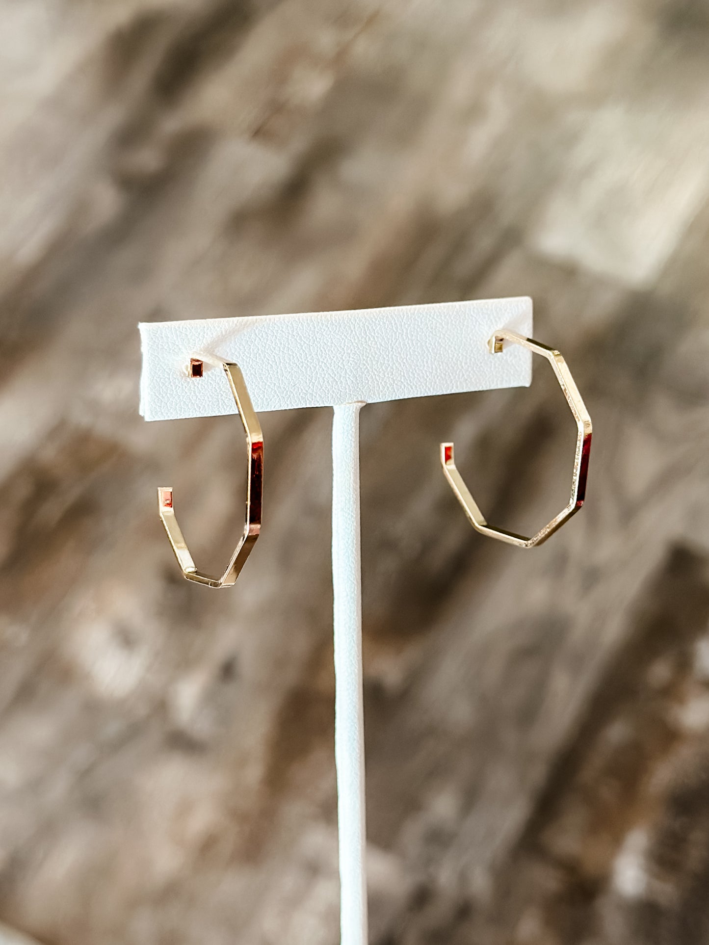 Geometric Hoops (Gold)