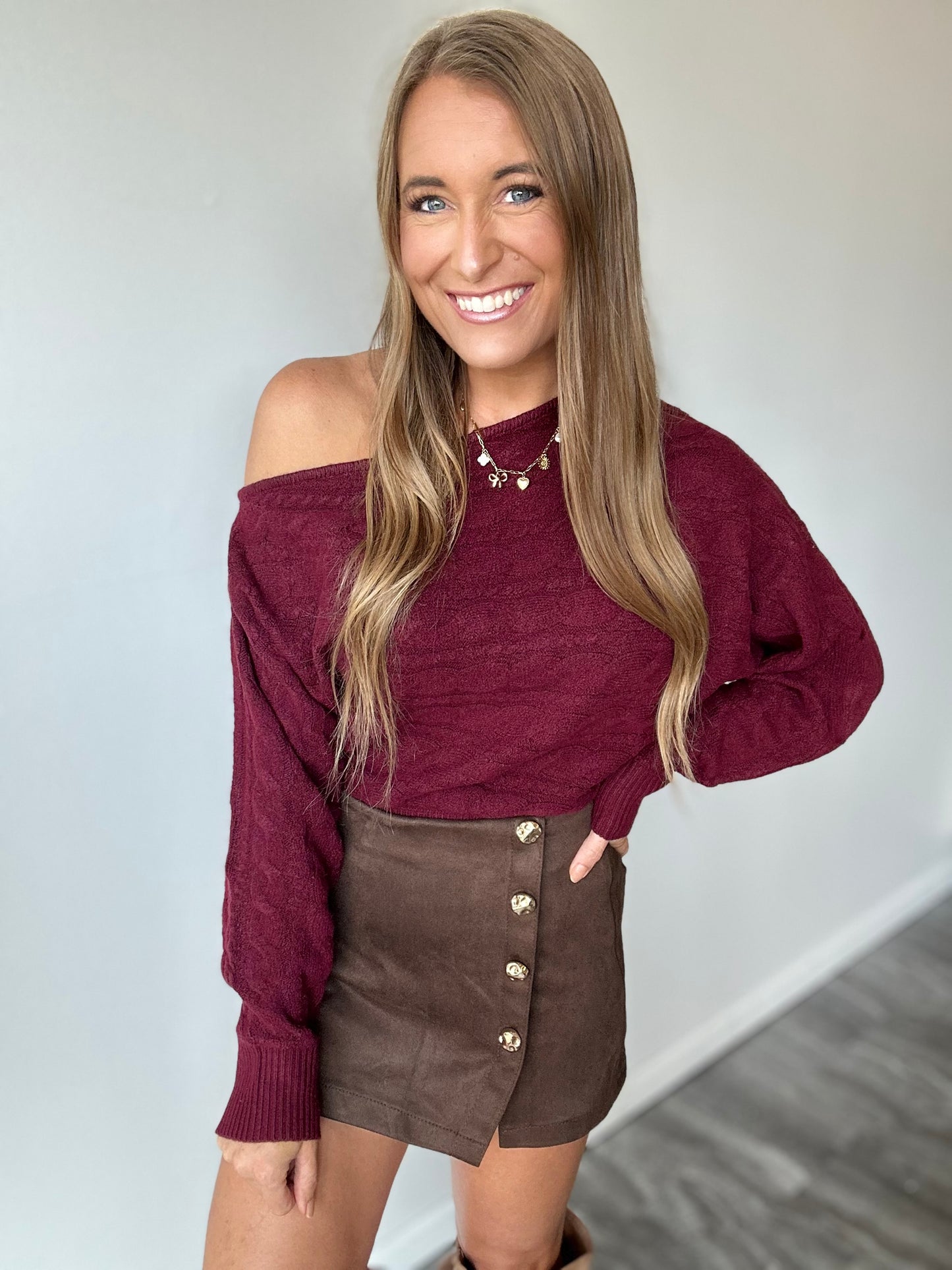Into You Off Shoulder Sweater