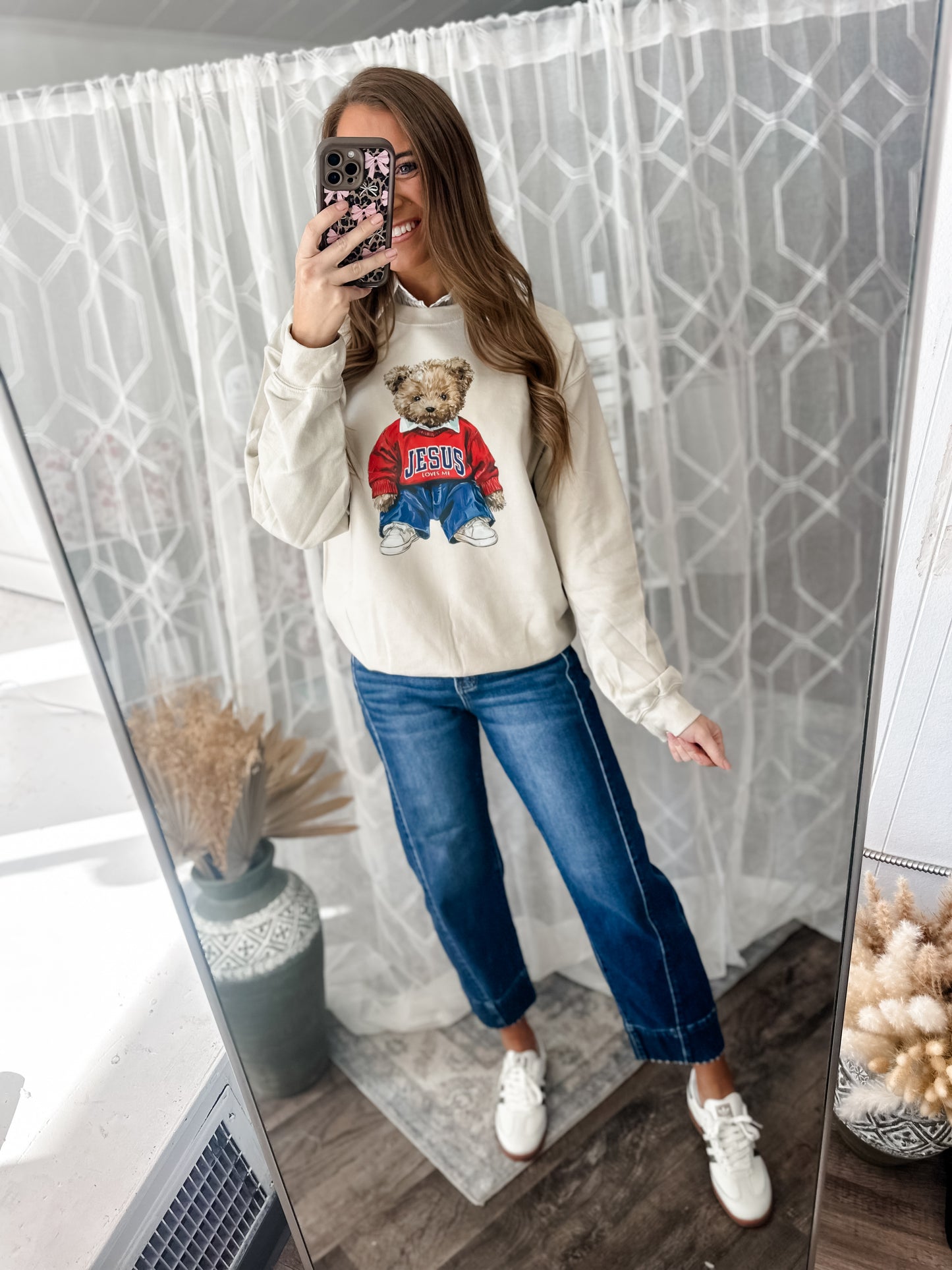 Preorder Jesus Loves Me Teddy Crewneck (adult)