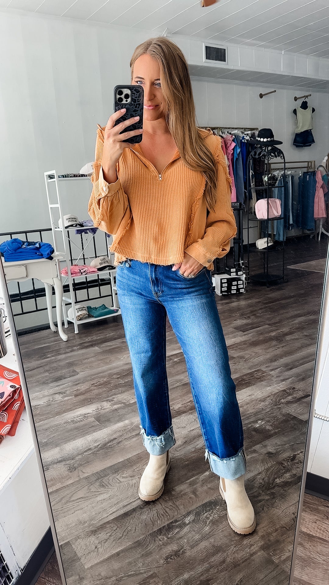 Stay Loving You Waffle Knit Top