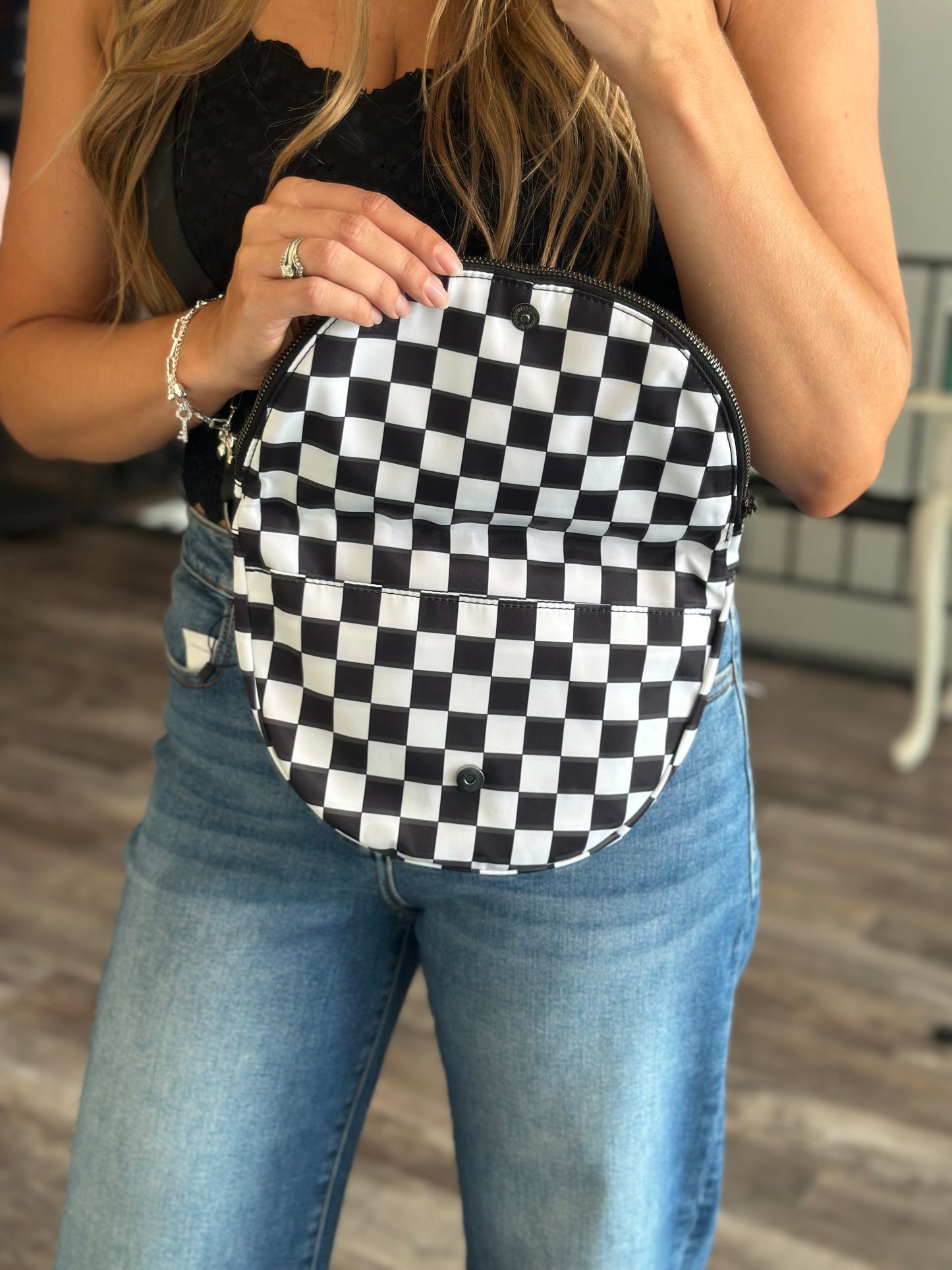 RESTOCK For The Hustle Sling Bag - Checkered