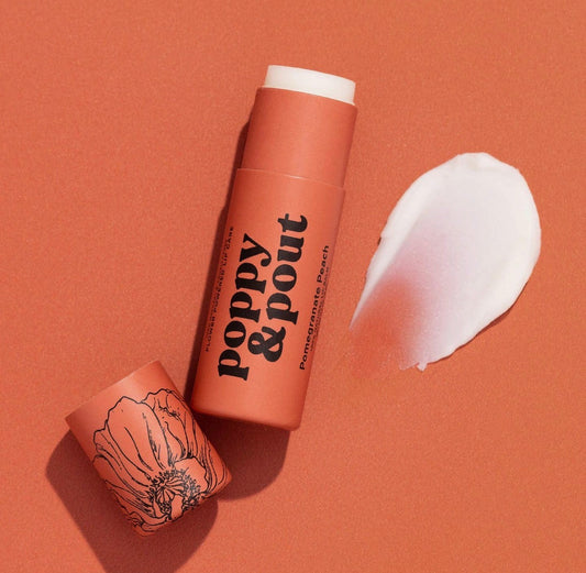 Poppy & Pout Lip Balm - Pomegranate Peach