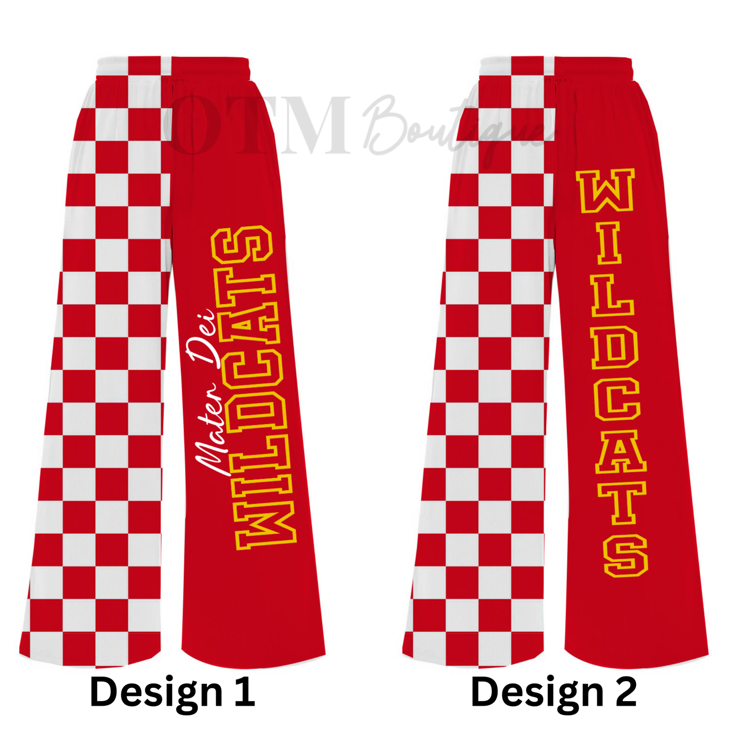 Preorder Custom Team Split Checkered Pants