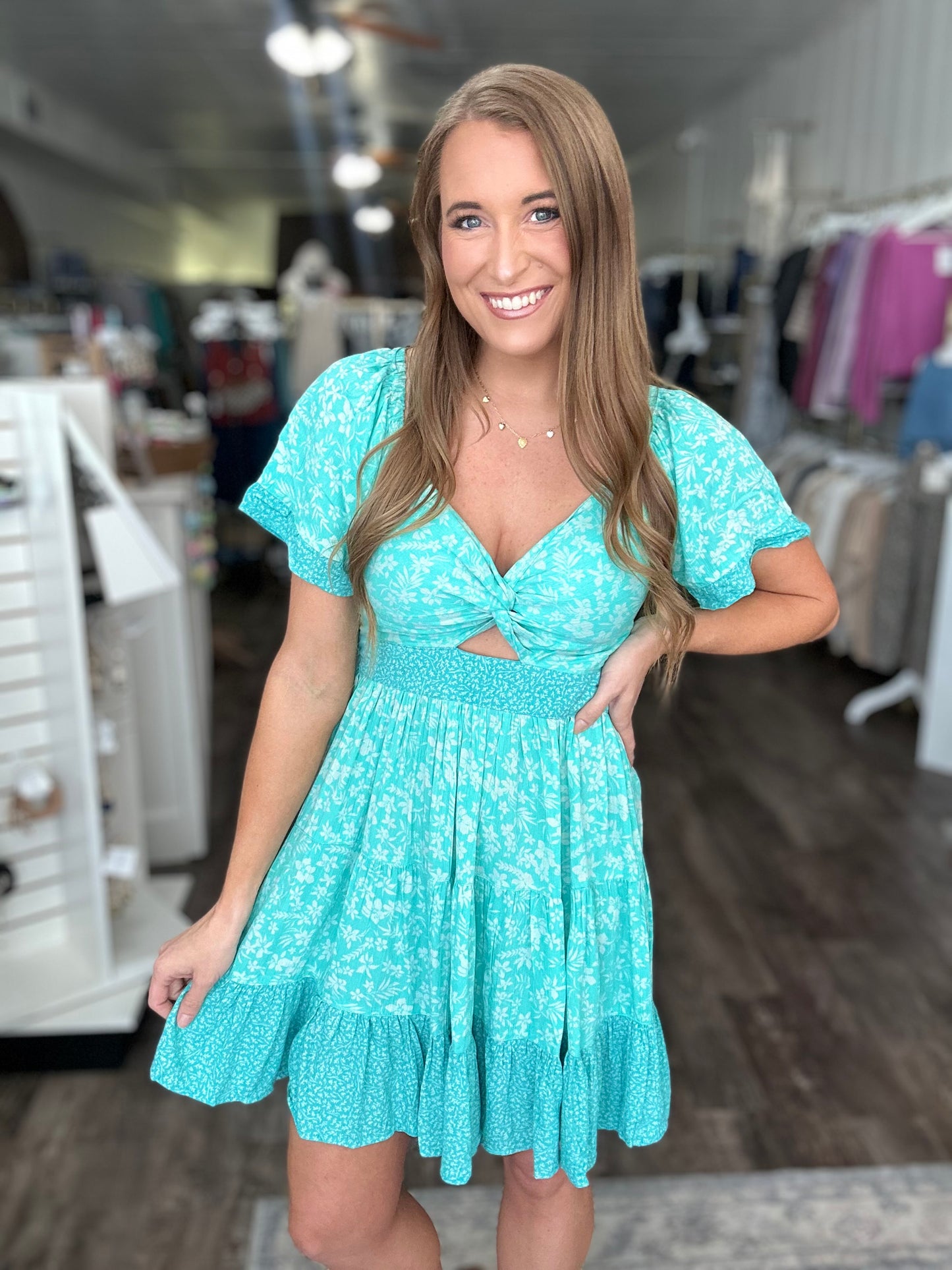 Sweet Summer Lovin’ Twist Front Dress