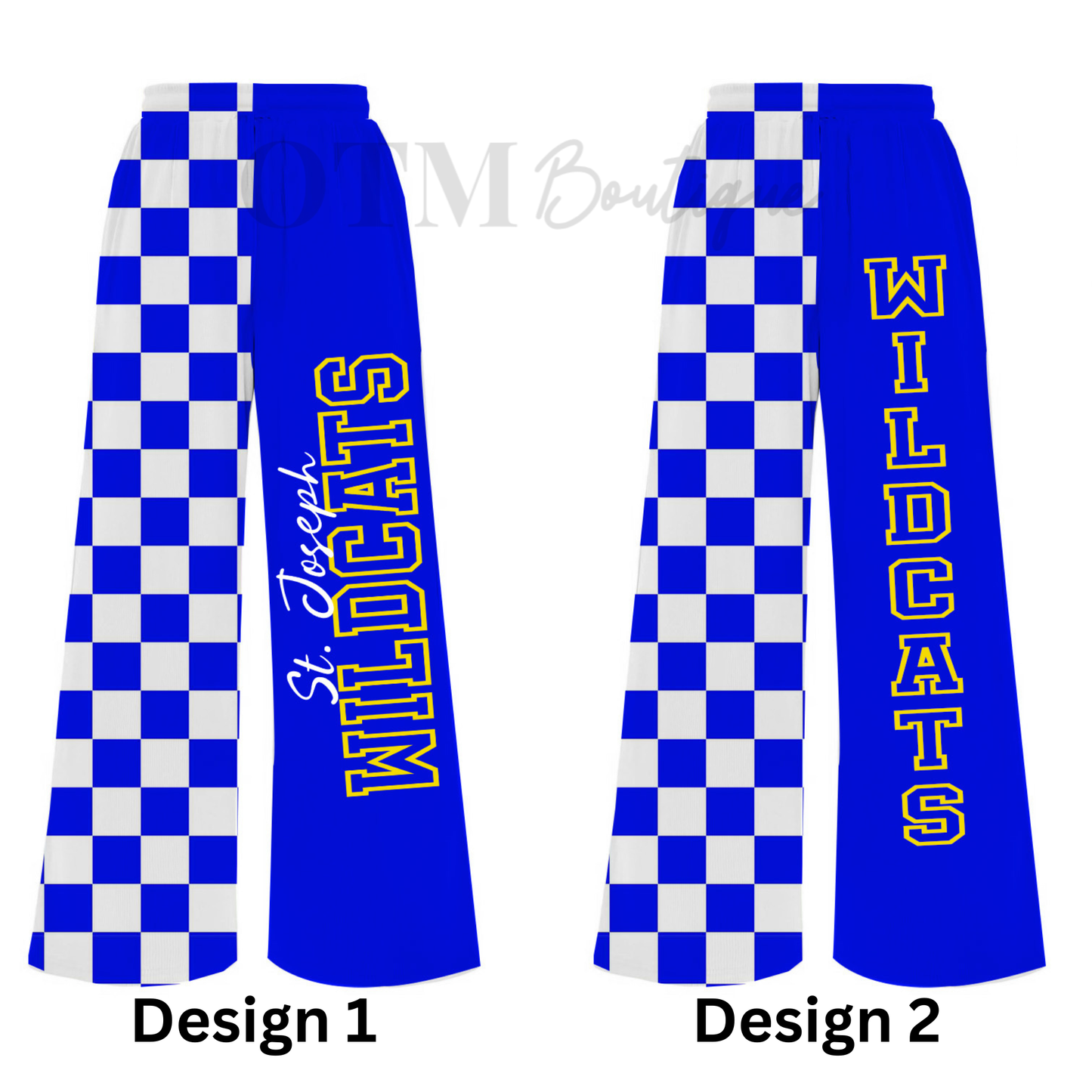 Preorder Custom Team Split Checkered Pants