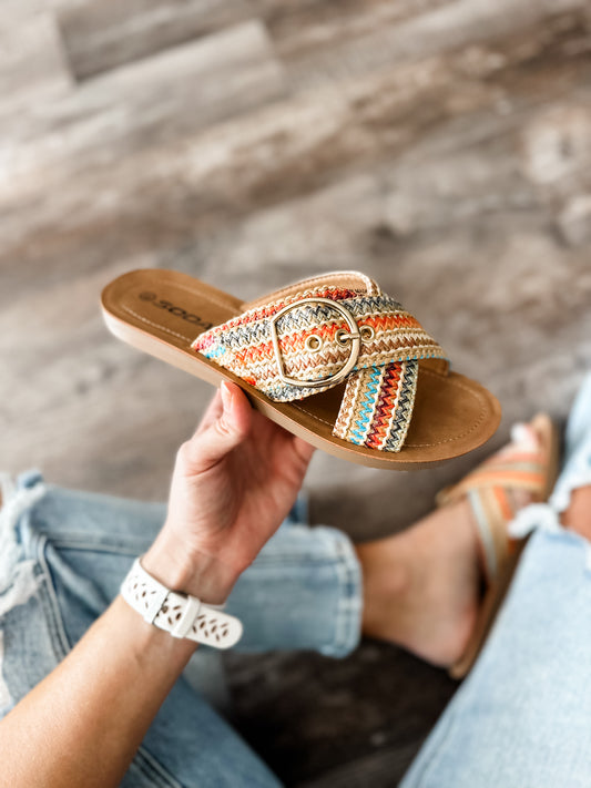 Beach Daze Raffia Sandal