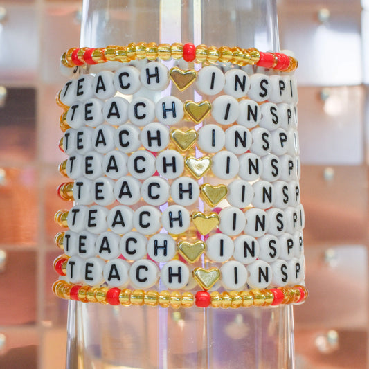 Teach • Inspire Beaded Friendship Bracelet