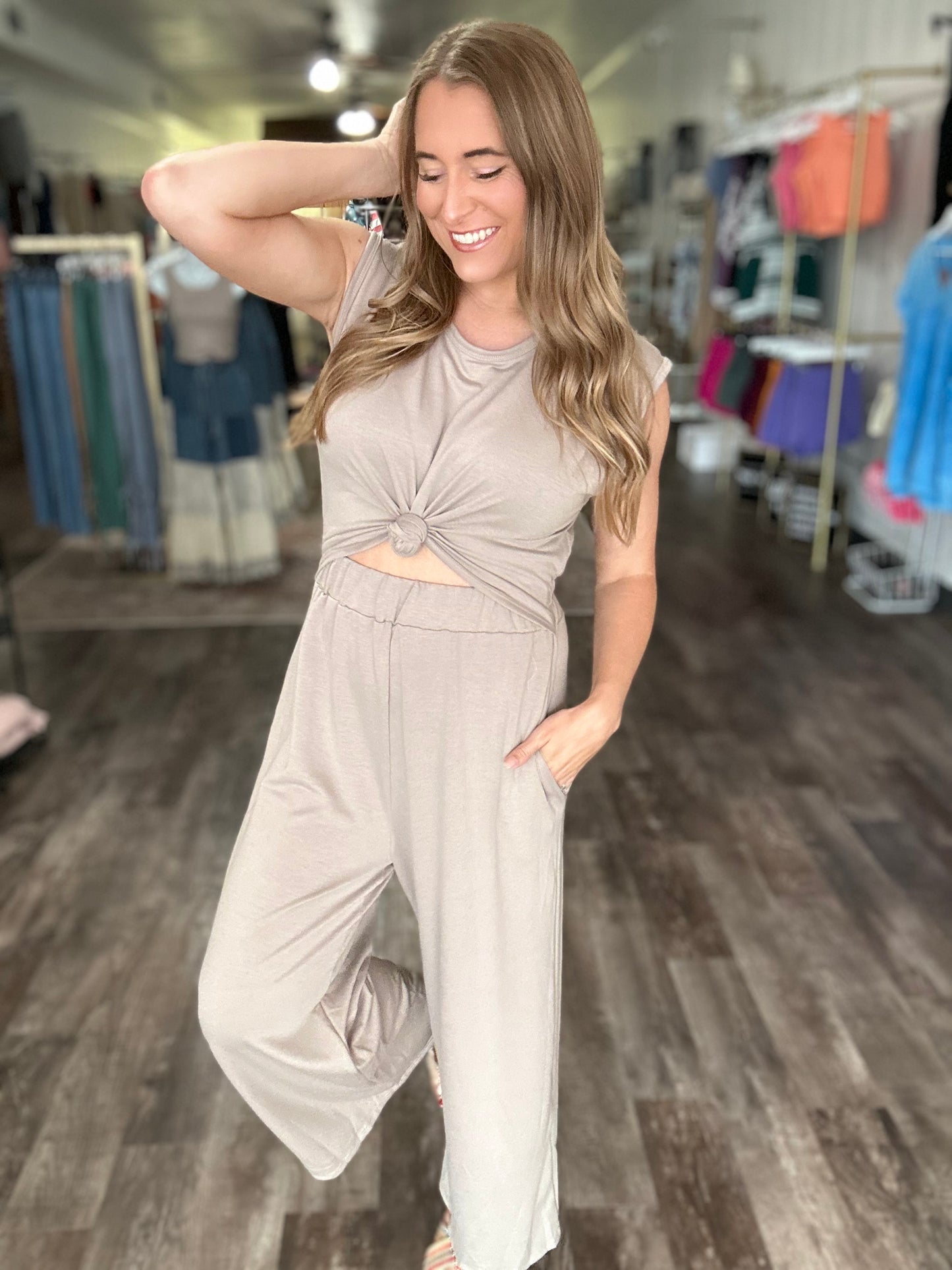 Never Late Wide Leg Jumpsuit