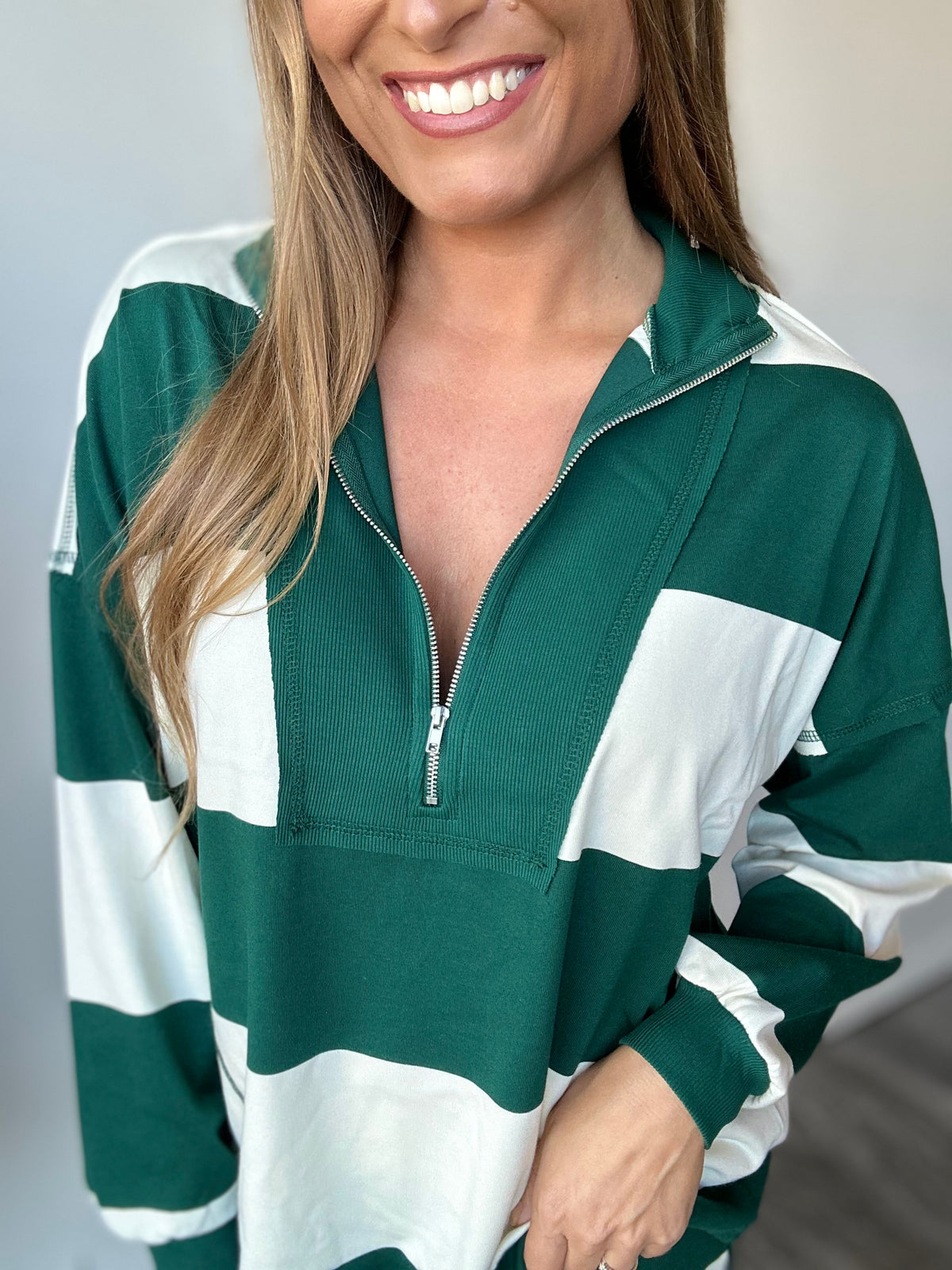 Callie Wide Striped Set (Emerald)