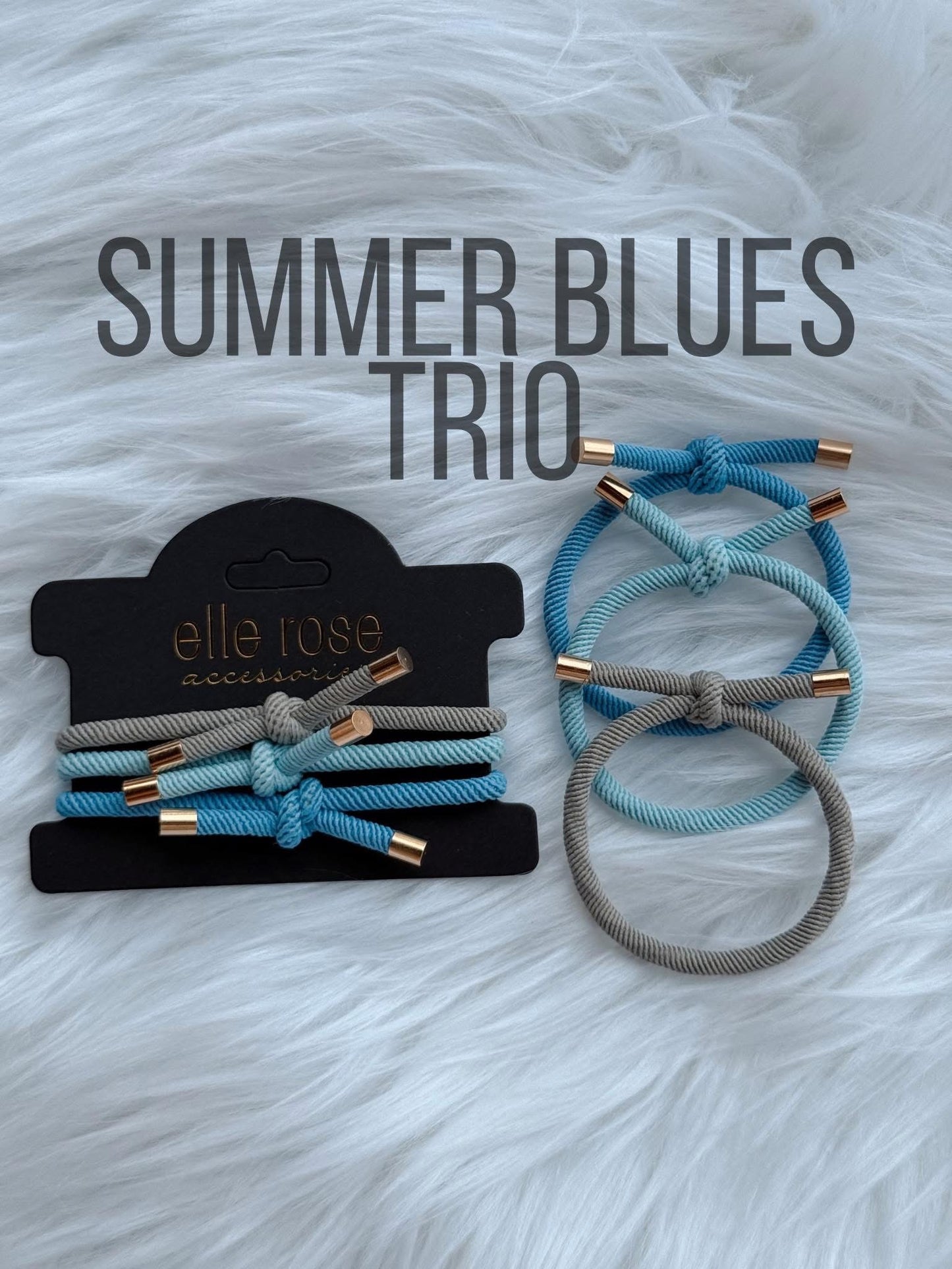 Hair Tie Trio - Summer Blues