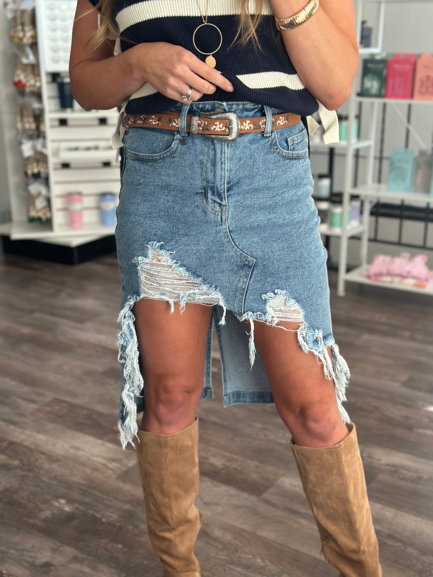 Rodeo Queen Denim Skirt