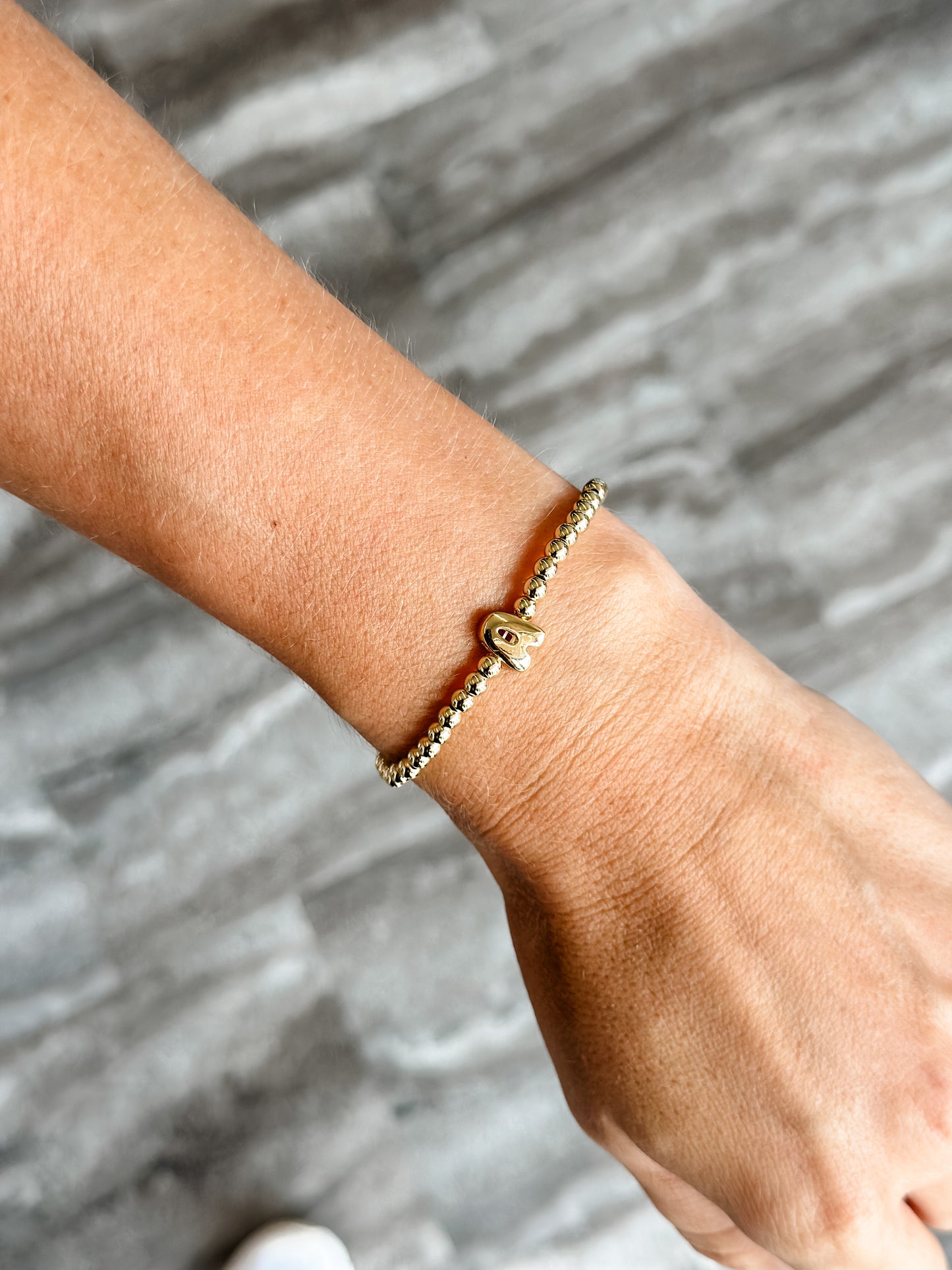 Initial Bubble Bracelets