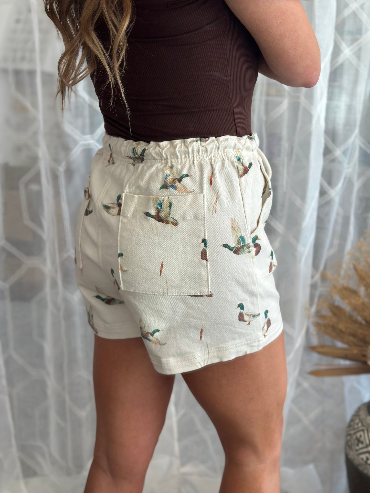 Mallard Duck Drawstring Shorts