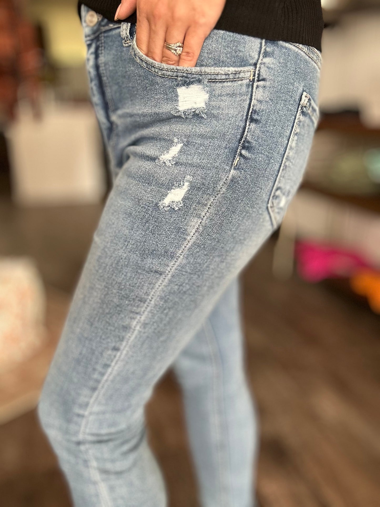 Maria High Rise Ankle Skinny Jeans