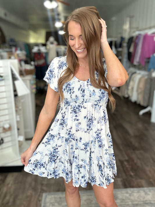 Let’s Get Going Floral Dress