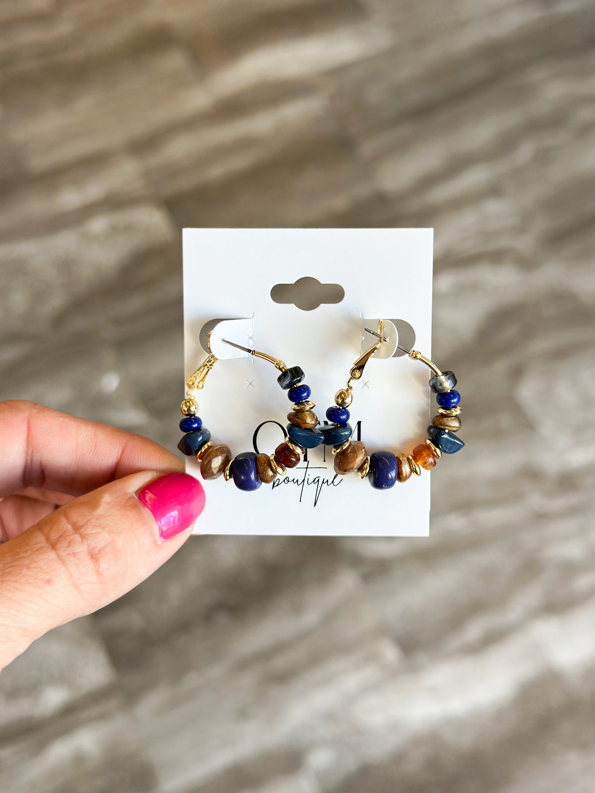 Riverbend Stone Hoops