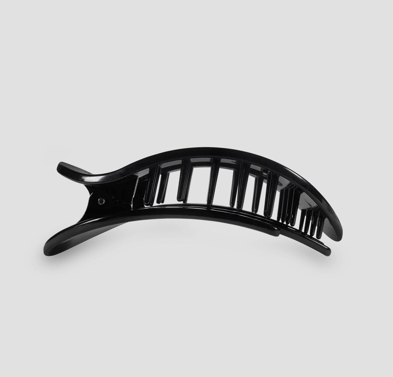 Jet Black Round Flat Clip - Small