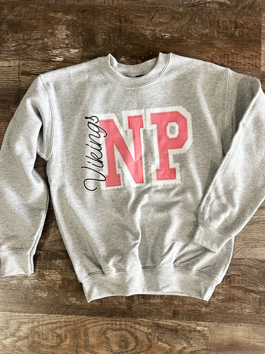 PREORDER NP Vikings Faux Stitched Crewneck (Youth)