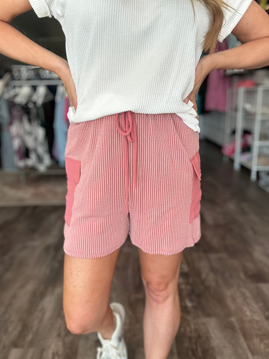 Give It Your All Ribbed Shorts