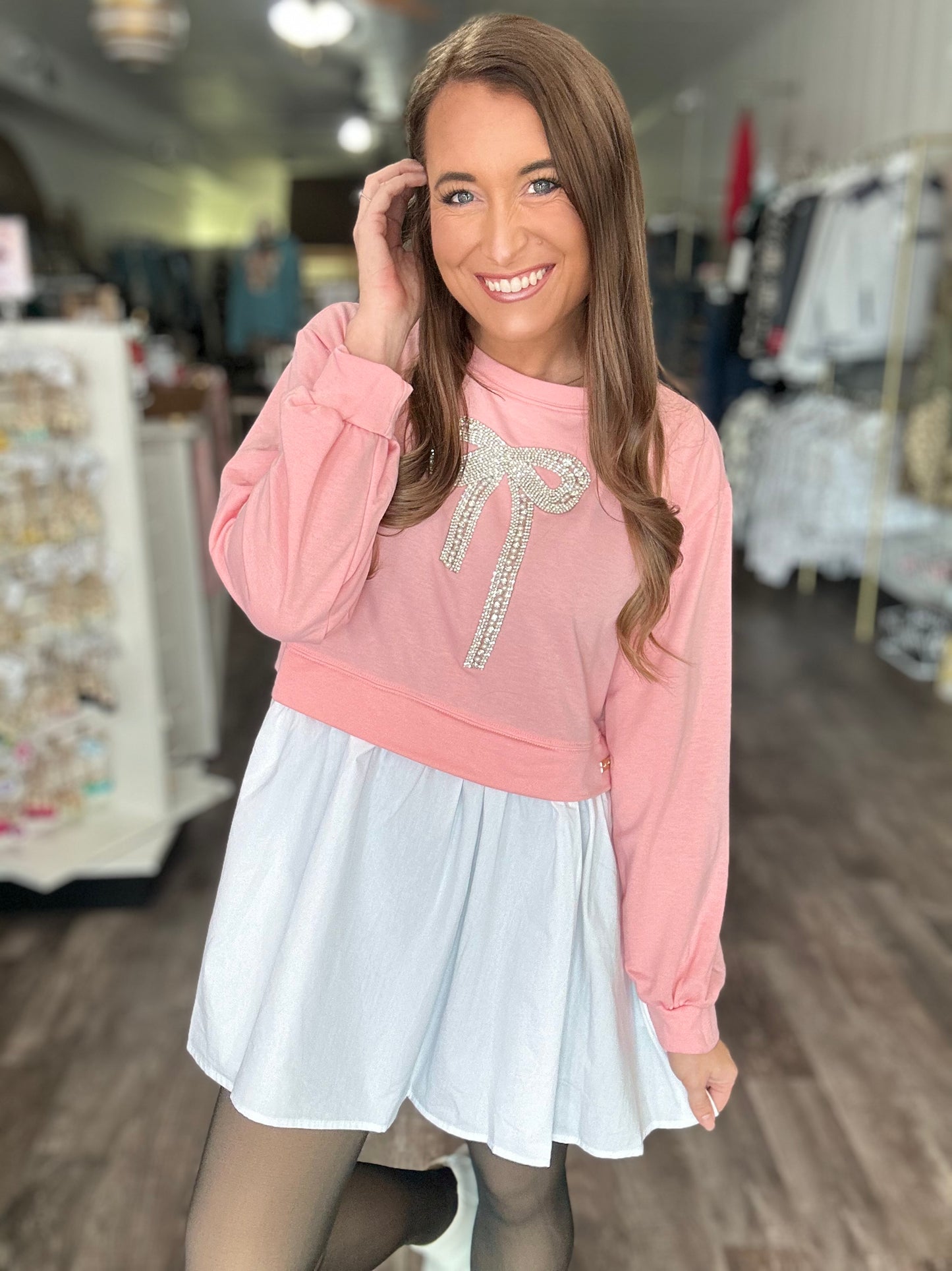 Twyla Bow Mini Dress