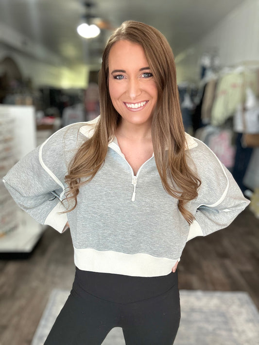 Valerie Quarter Zip - Simply Southern