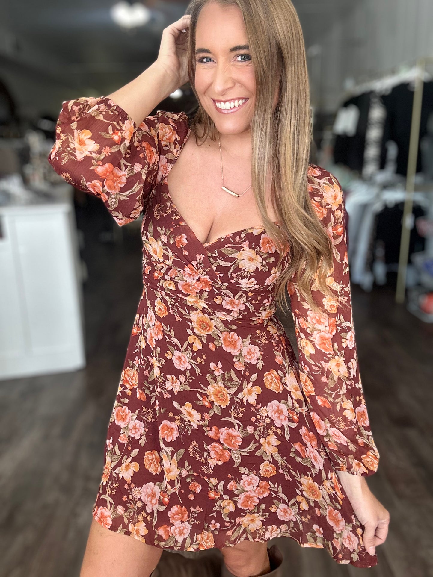 Give It Time Floral Dress