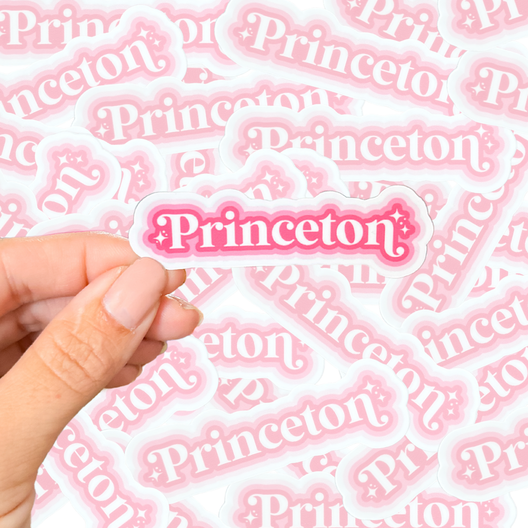 Pink Princeton Sticker