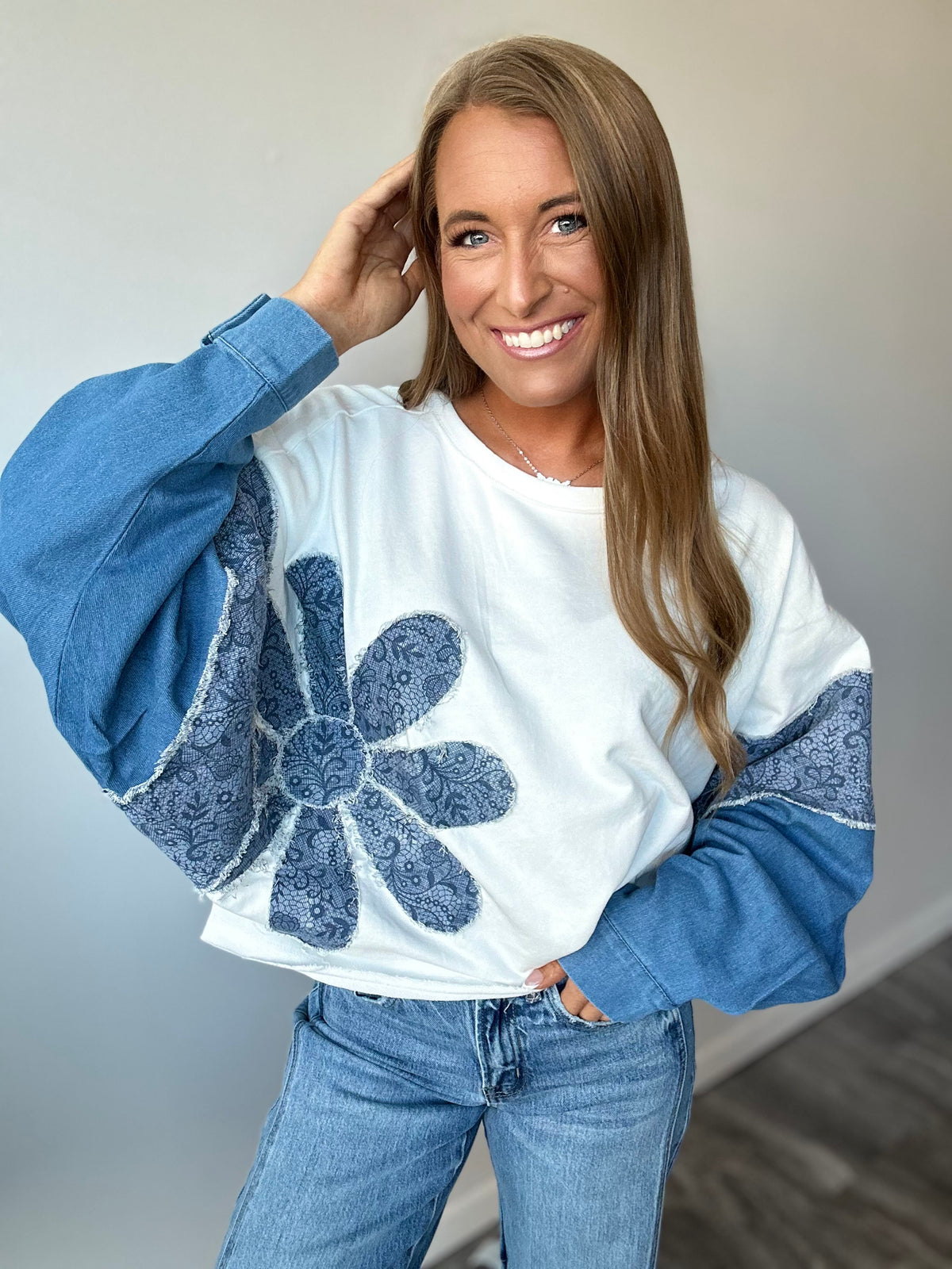 Lola Floral Patchwork Top