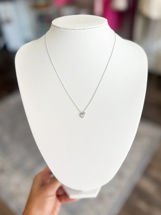 Heart of Steel Necklace (Silver)
