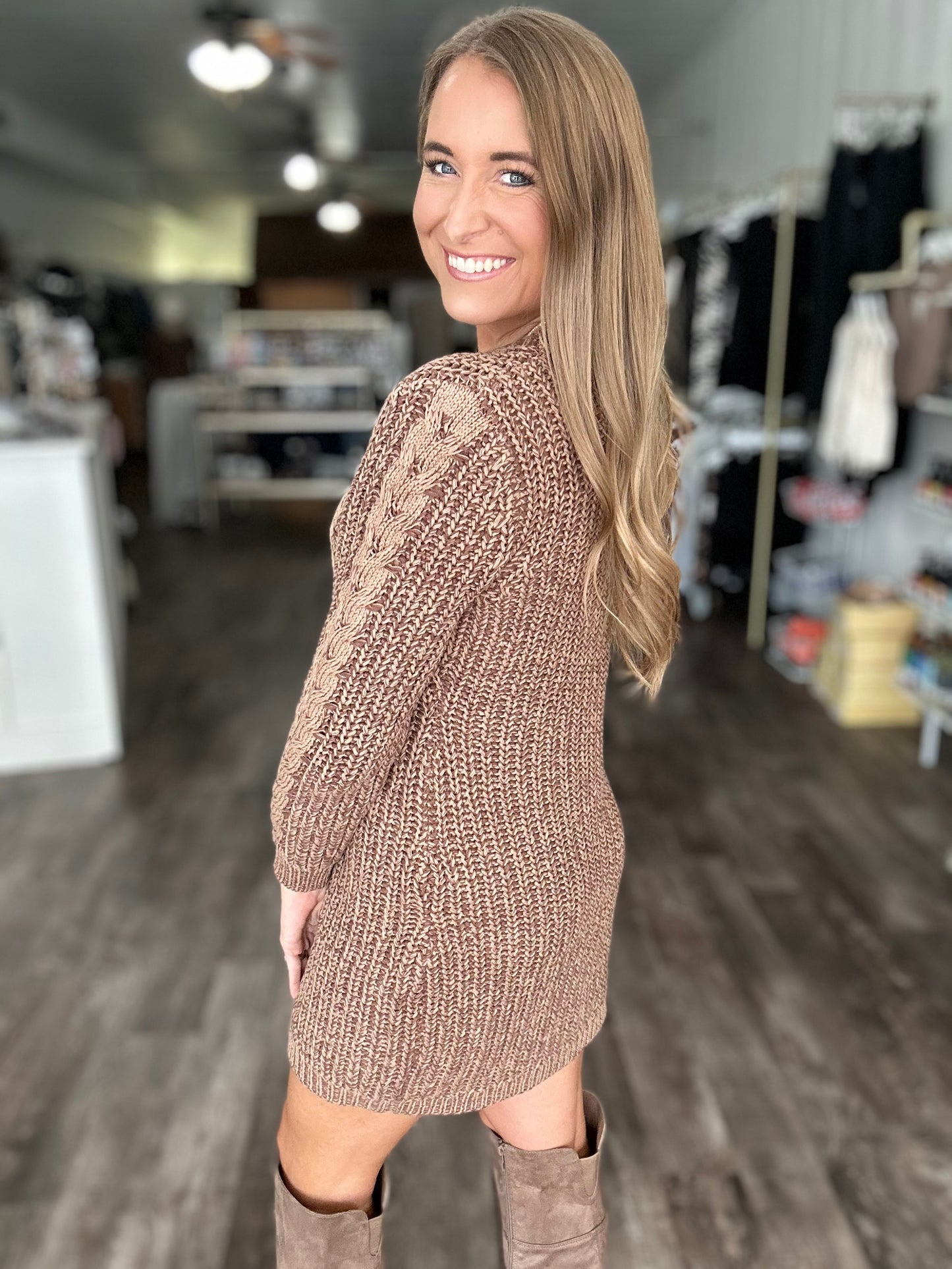 Feeling It Sweater Dress