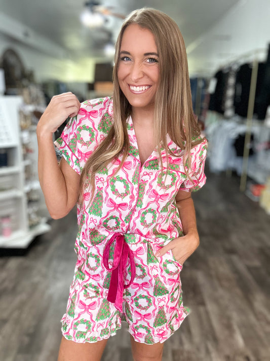 Holiday Tree Pajamas - Simply Southern