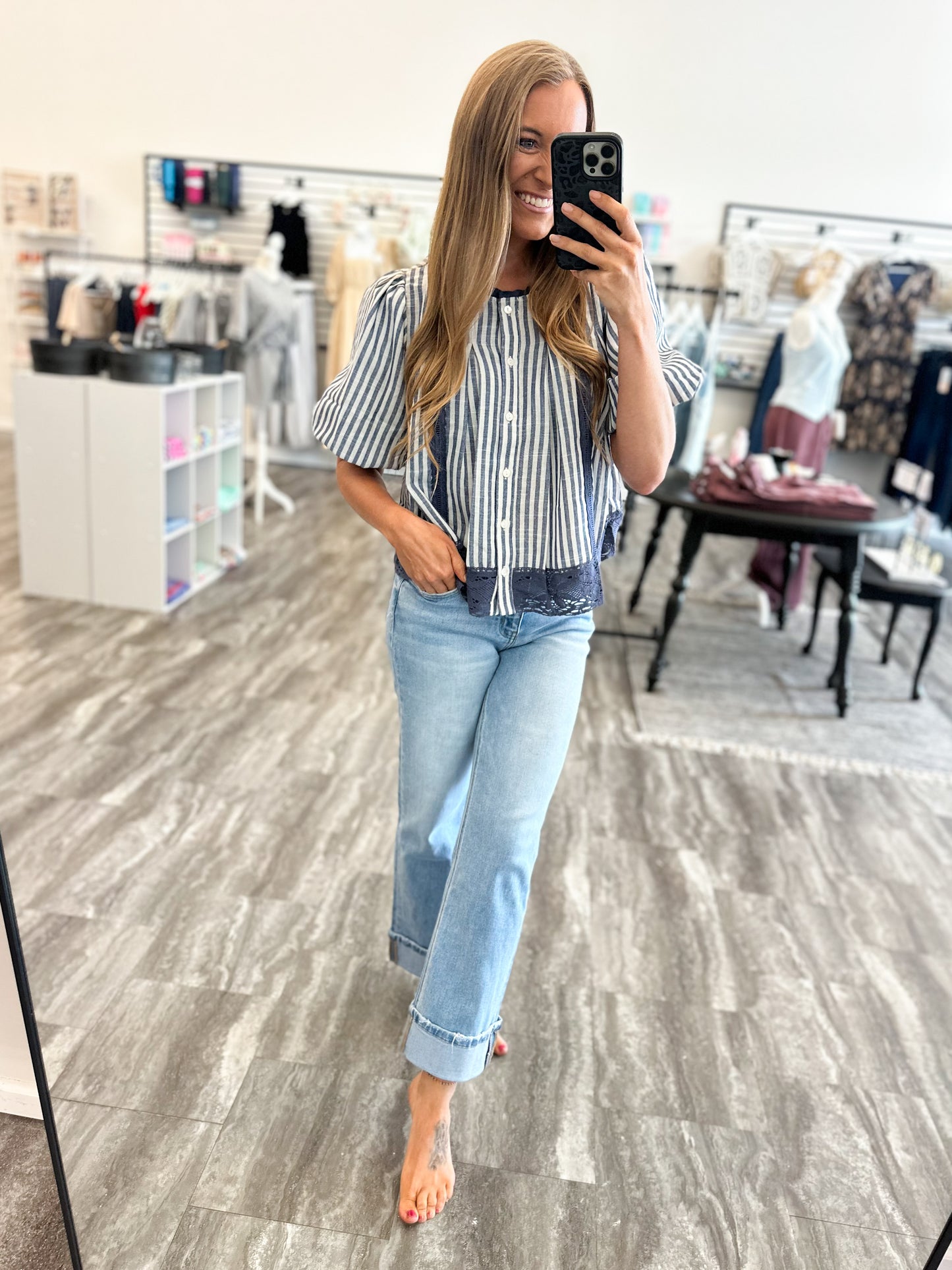 Garden Walks Striped Top