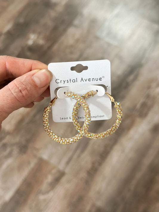 Dazzling Gold Hoop Earrings