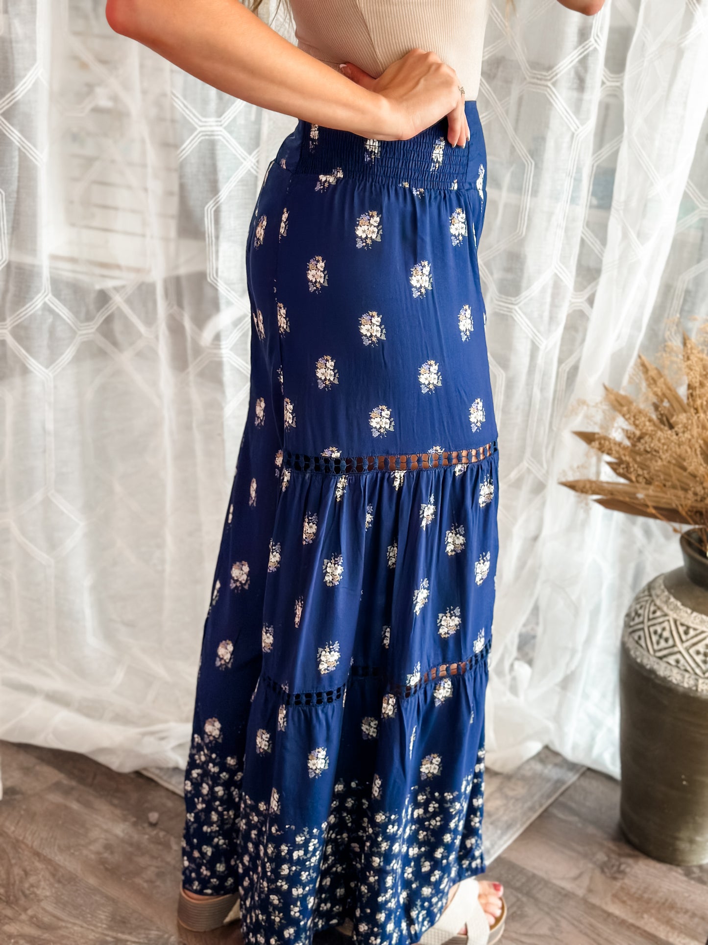 Katy Floral Wide Leg Pants