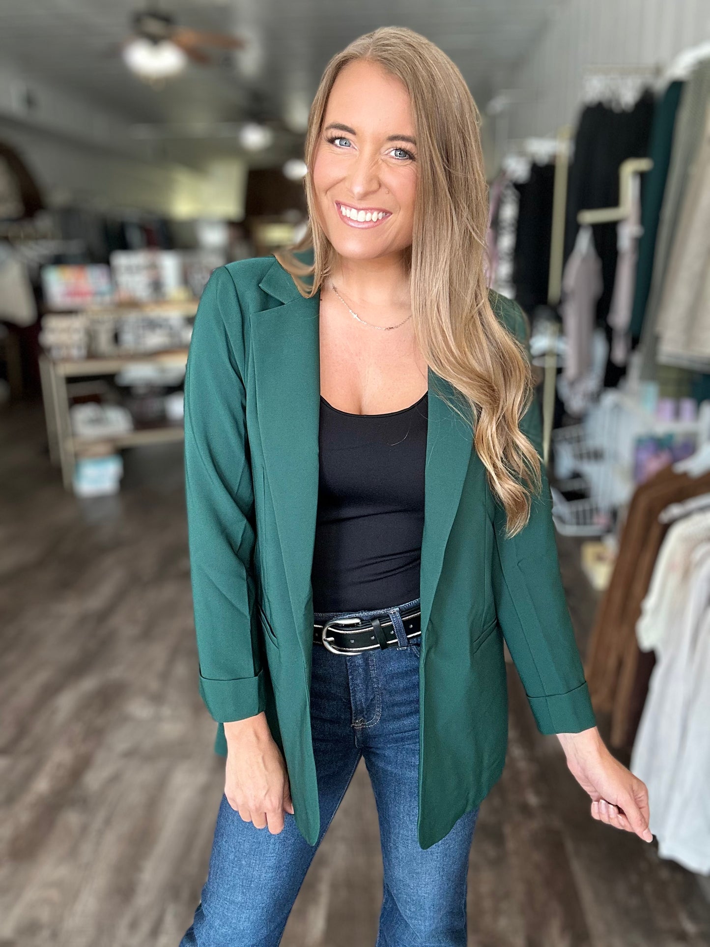 The Go-Getter Blazer - Hunter Green