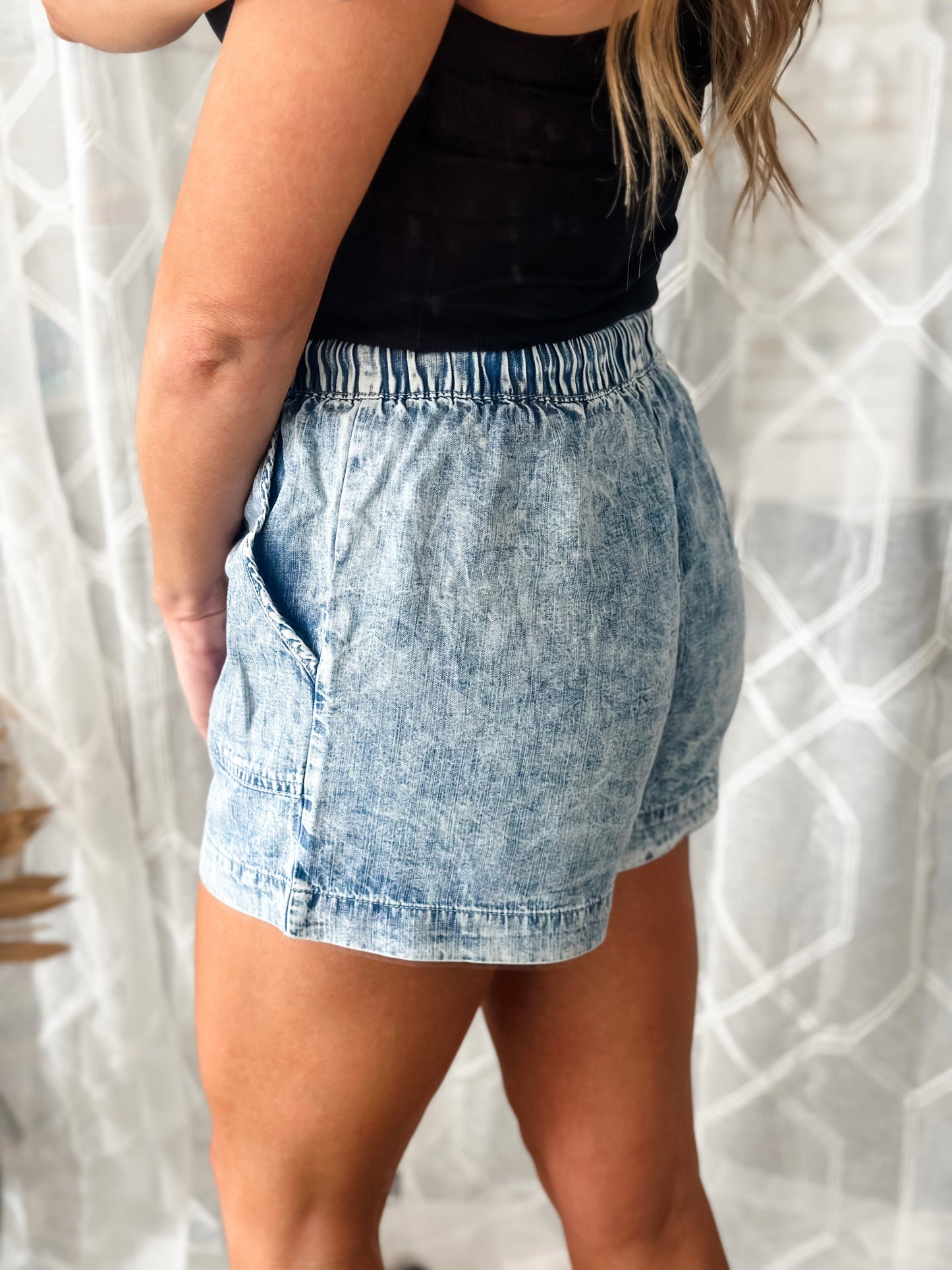Gia Washed Tencel Shorts