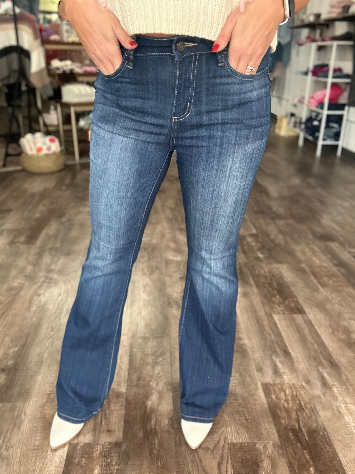 Candace Flare Mid Rise Denim