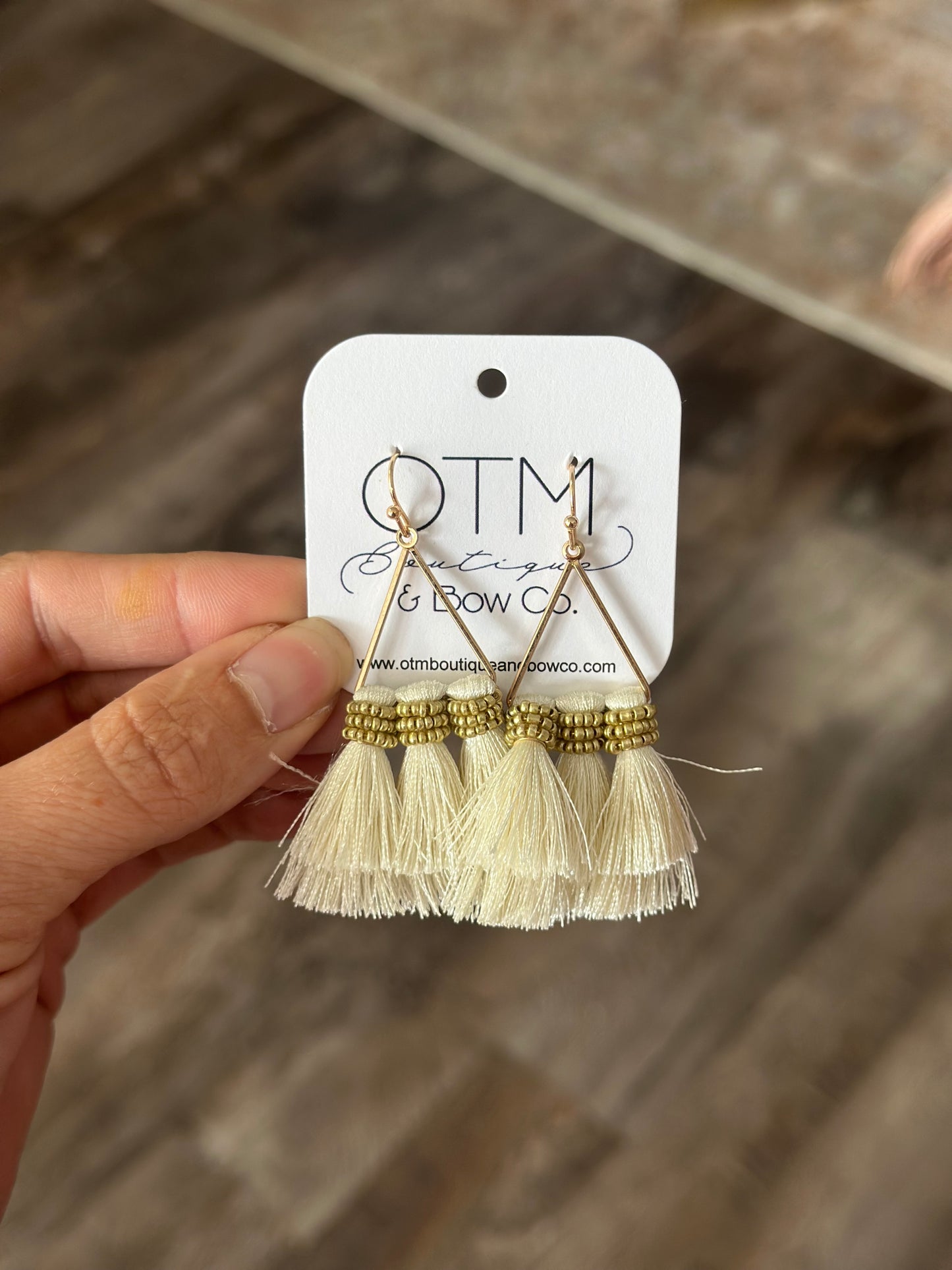 On A Whim Frayed Earrings