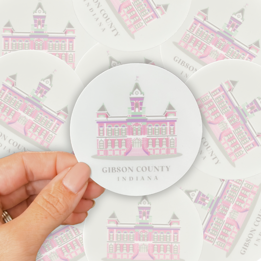 Gibson County Round Sticker