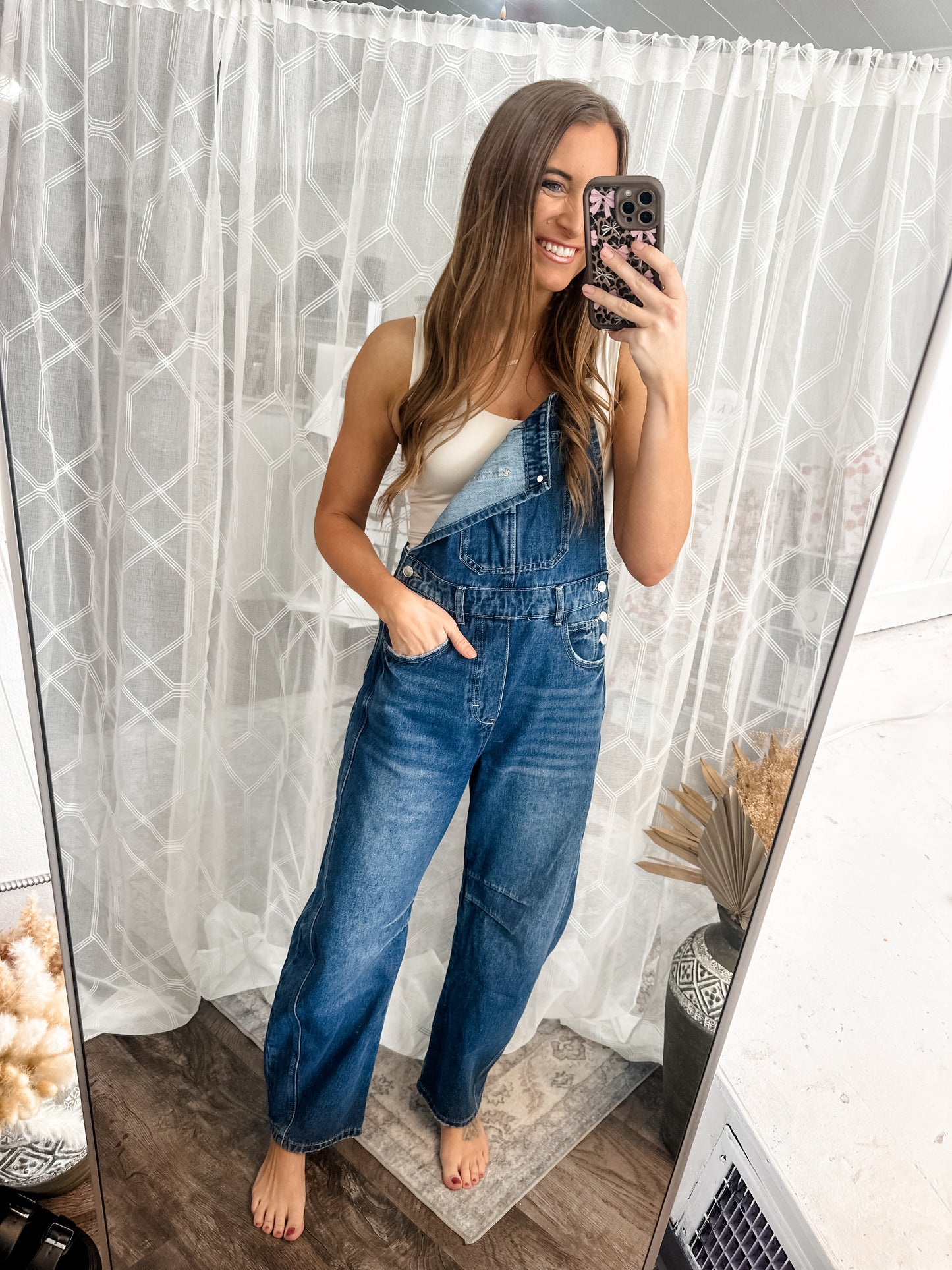 True To You Denim Overalls (Dark)