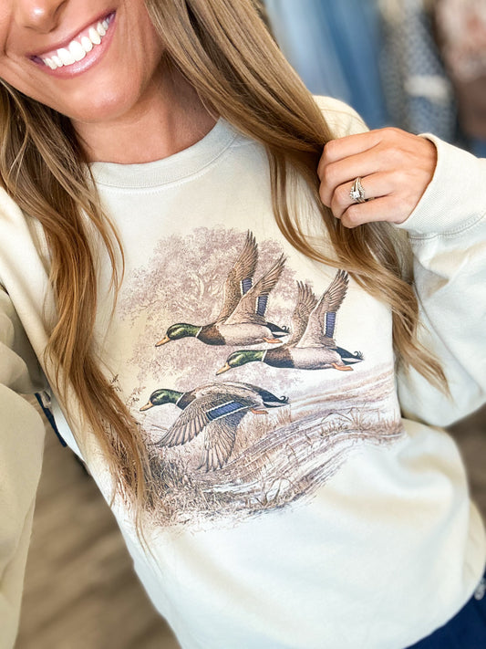 Mallard Duck Cozy Crewneck