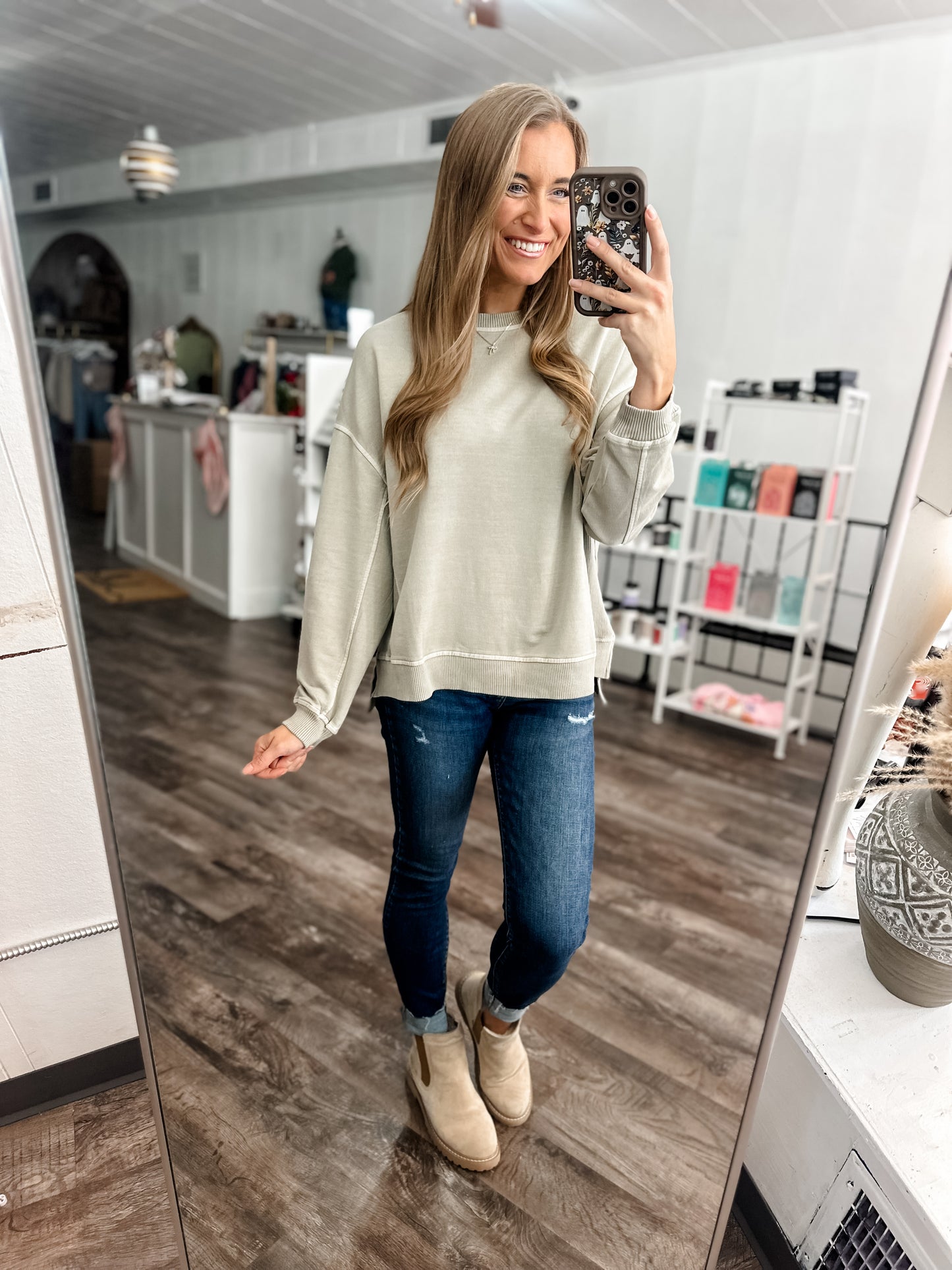 Doing It All Cozy Pullover - Ash Mocha