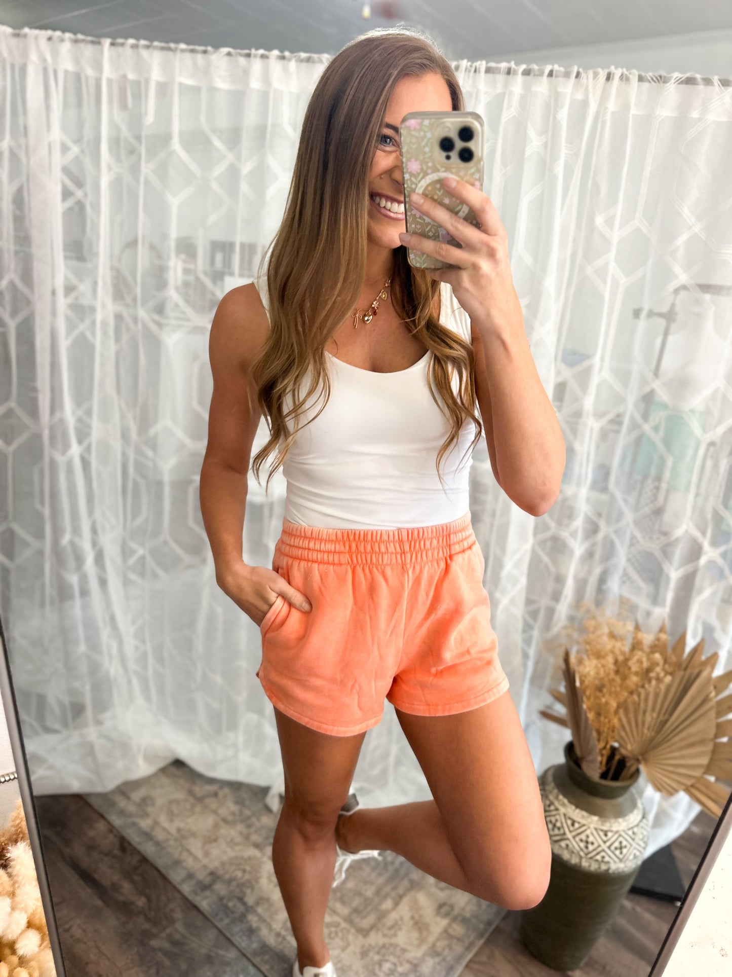 Summer Lovin’ Comfy Shorts (Coral)
