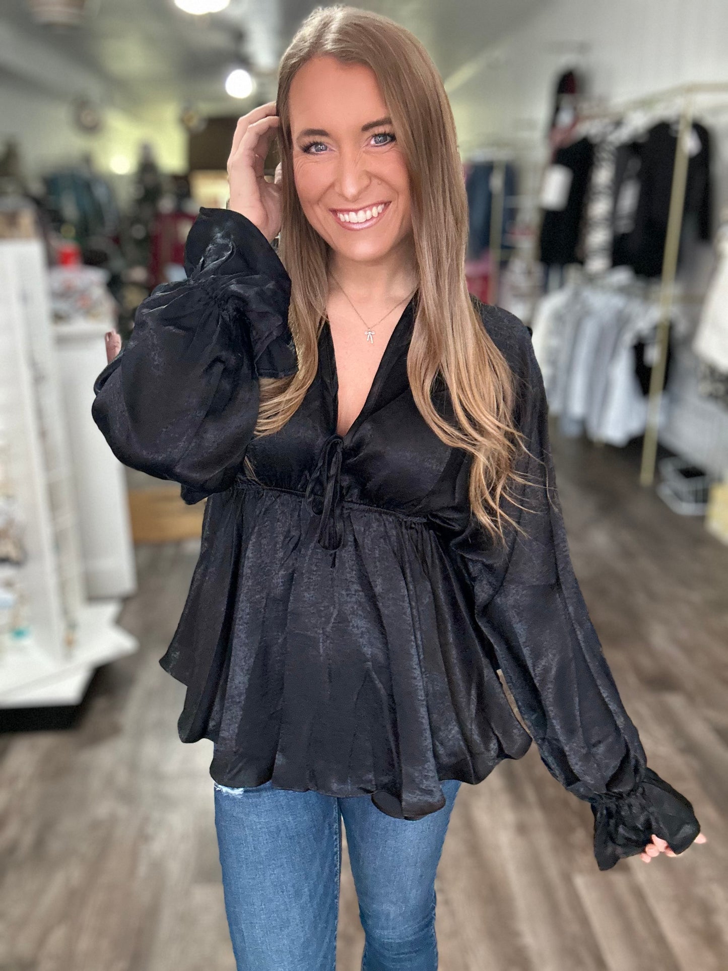 Shimmer Shimmer Flowy Top