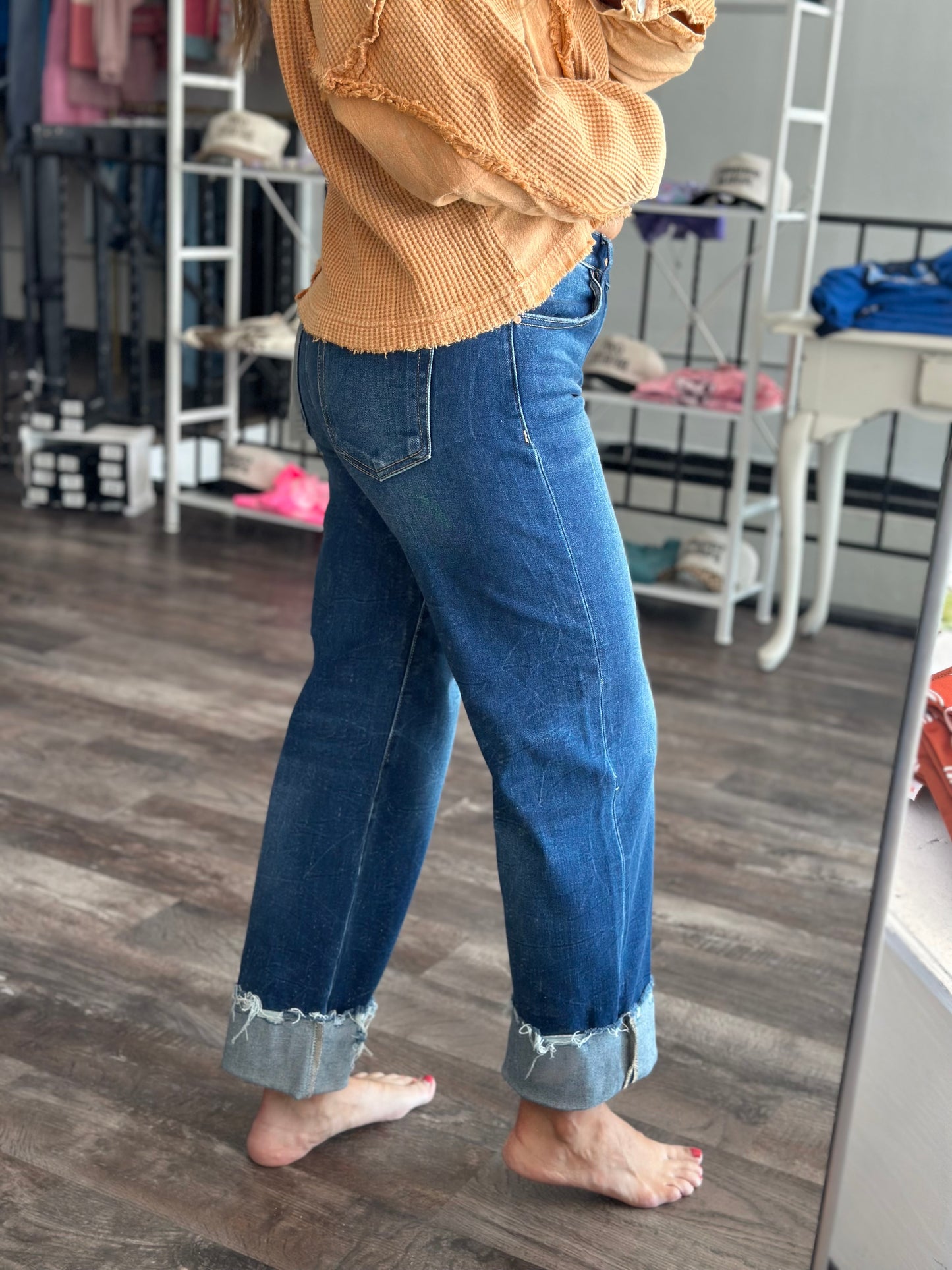 Lauren Boyfriend Fit Cuffed Denim