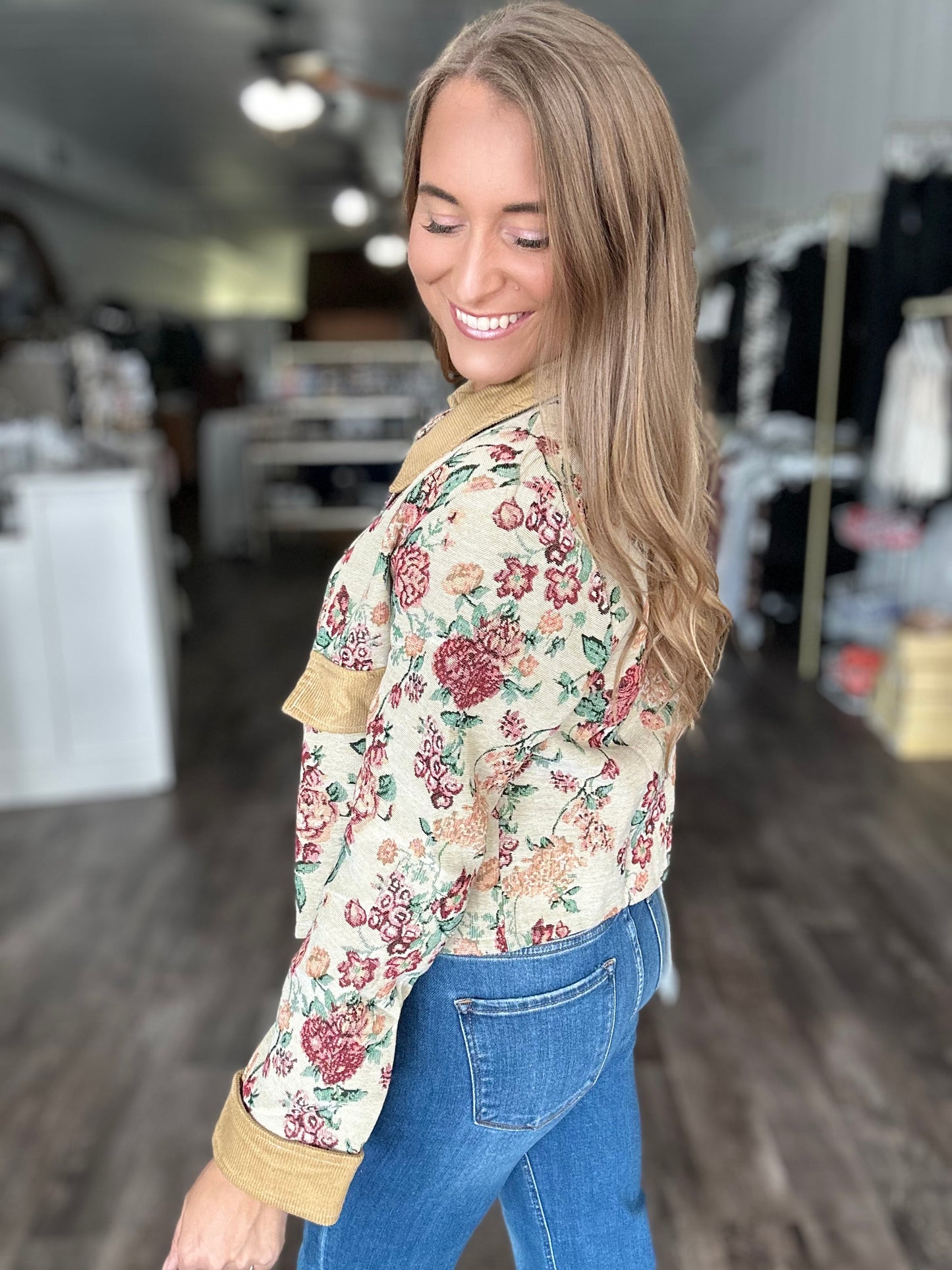 Bring It Back Floral Jacket